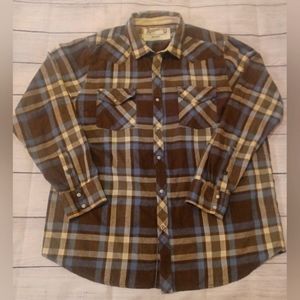 Roebuck & Co XL Flannel LightBlue/Black/Grey/Cream